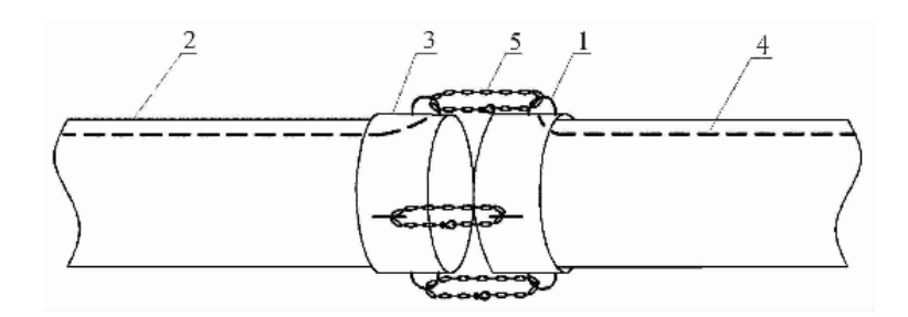   逃生管 抱箍链接 链条链接(图3)